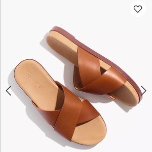 EUC Madewell Louisa Crisscross Slide Sandals